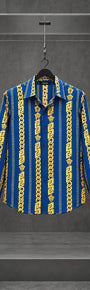 Silk Medusa Chain Long Sleeve Shirt — foto 1
