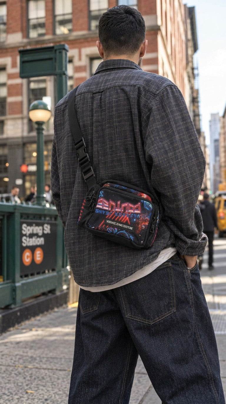 Space Print Logo Patch Belt Bag — foto 2