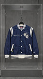New Era 'Originators of the True Fitted' Eagle Satin Varsity Jacket — foto 1