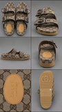 GG Canvas Double Buckle Slide Sandals — foto 4