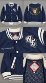 New Era 'Originators of the True Fitted' Eagle Satin Varsity Jacket — foto 5