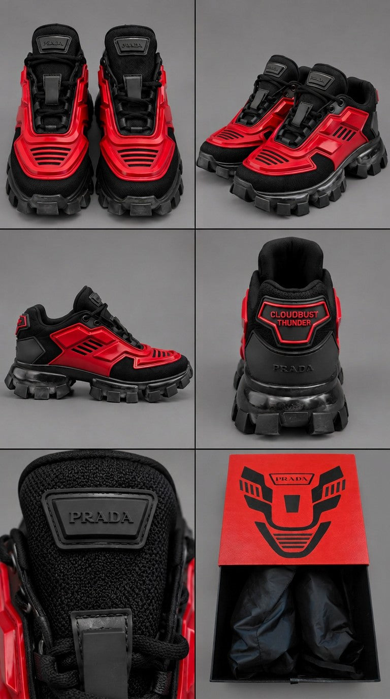 Prada Cloudbust Thunder Knit Sneakers — foto 4