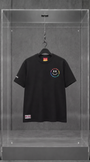 Camiseta Shoe Palace × Gilbert Baker Rainbow Smiley Preta
