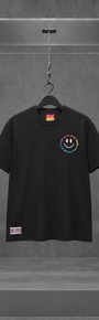 Camiseta Shoe Palace × Gilbert Baker Rainbow Smiley Preta