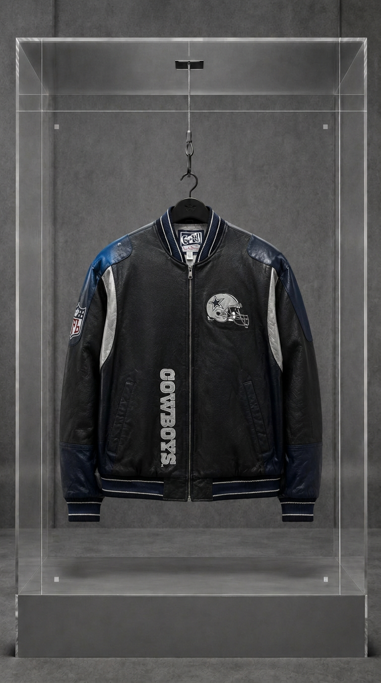 Dallas Cowboys Leather Bomber Jacket