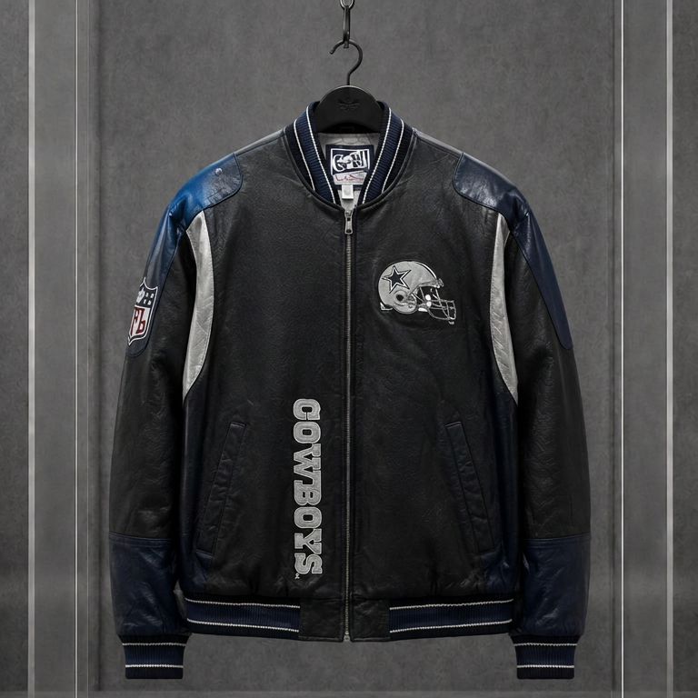 Dallas Cowboys Leather Bomber Jacket