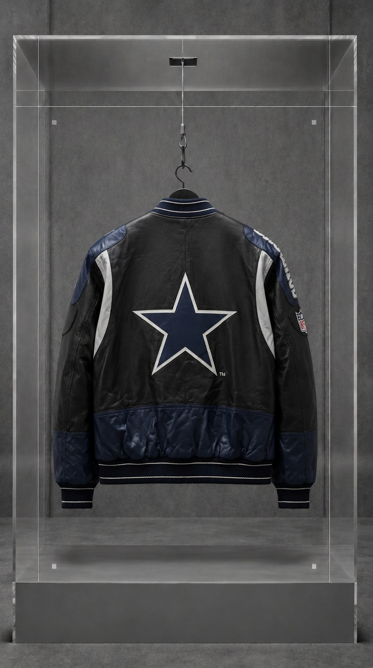 Dallas Cowboys Leather Bomber Jacket
