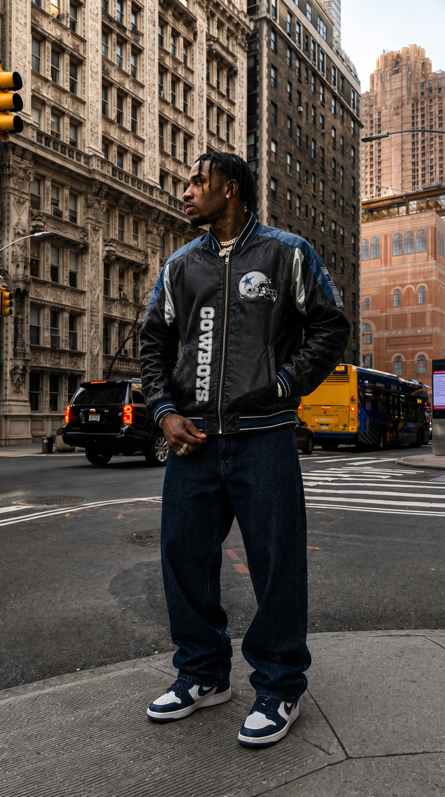 Dallas Cowboys Leather Bomber Jacket