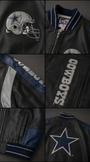 Dallas Cowboys Leather Bomber Jacket