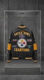 Pittsburgh Steelers Super Bowl Champions Genuine Leather Jacket