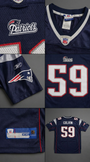 Jersey New England Patriots Rosevelt Colvin #59