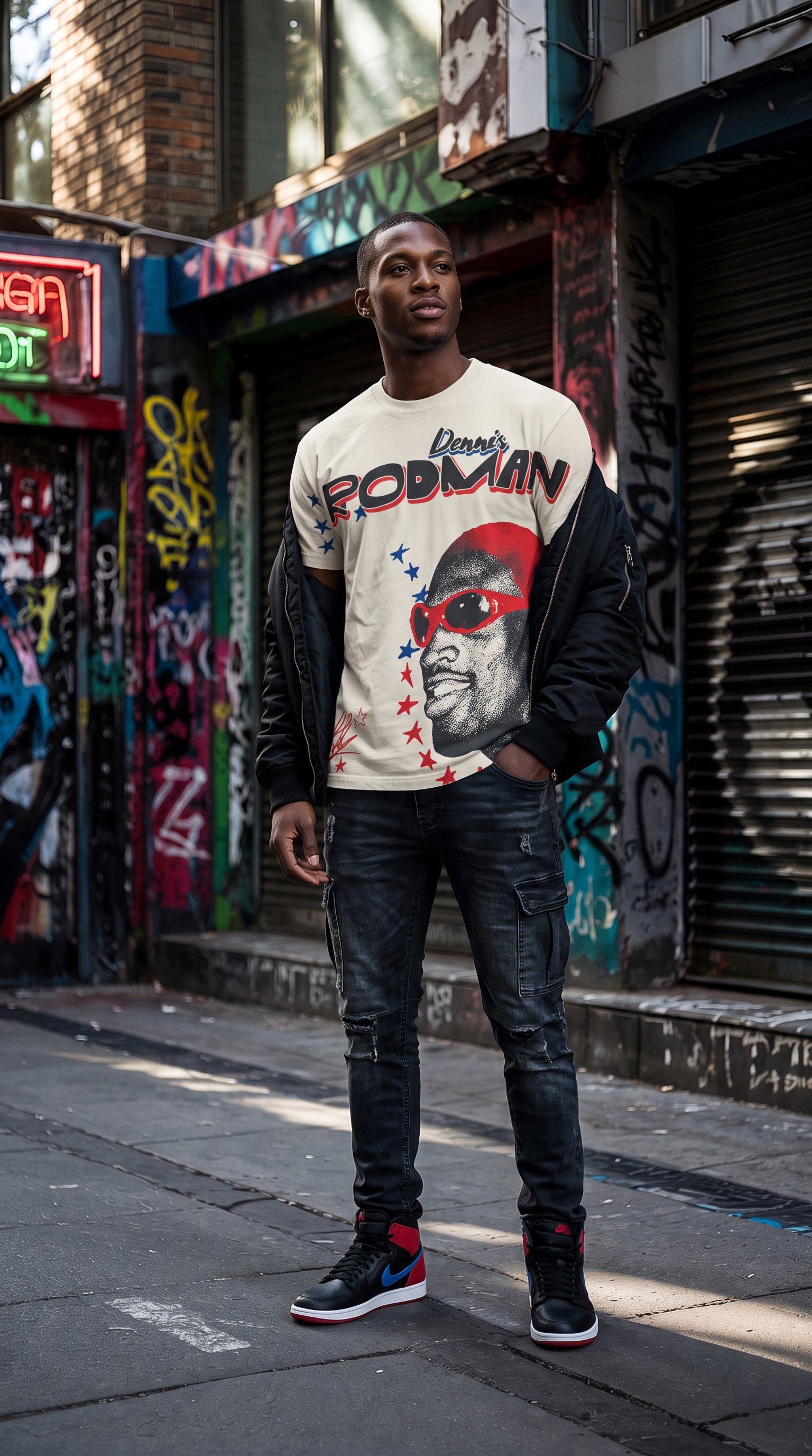 Camiseta Dennis Rodman Big Face