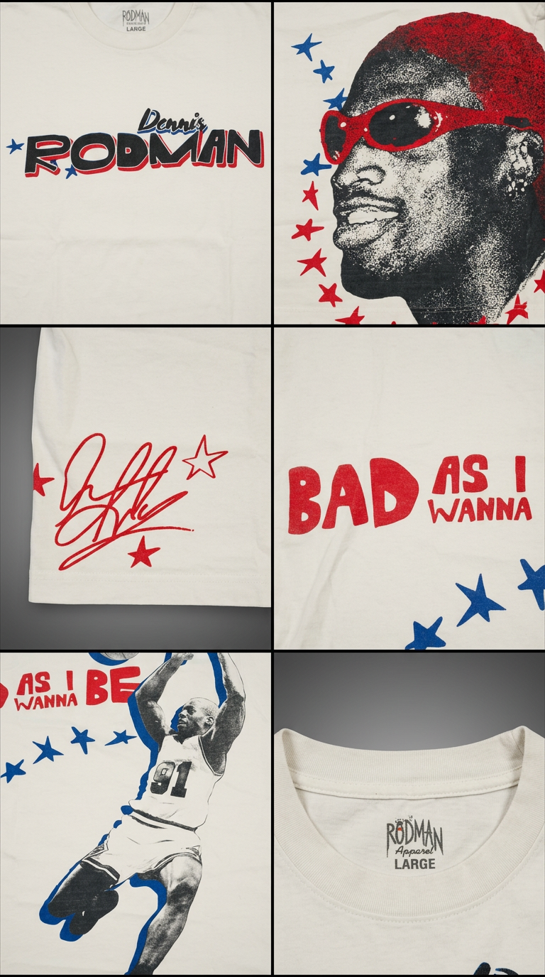 Camiseta Dennis Rodman Big Face