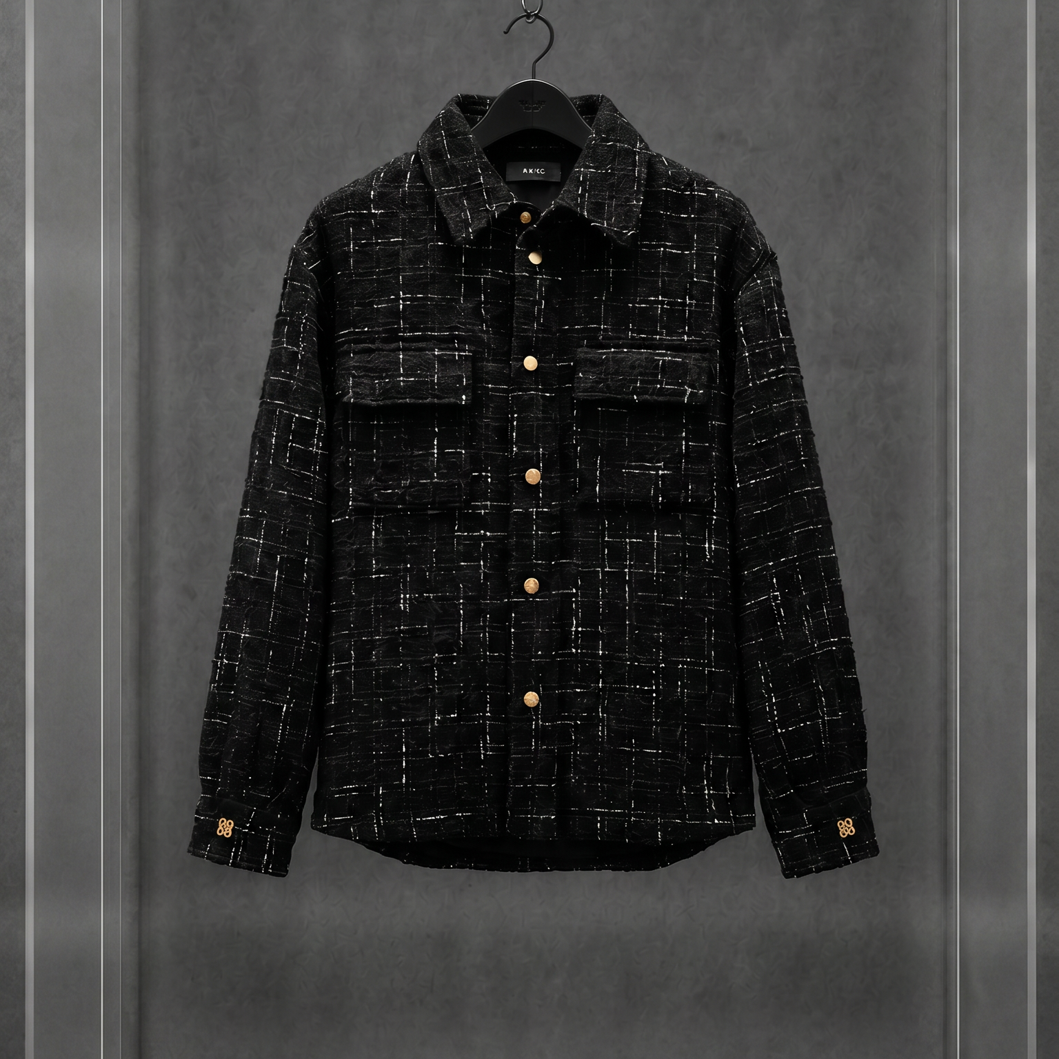 Camisa Overshirt AMIRI Fleck Tweed Padded