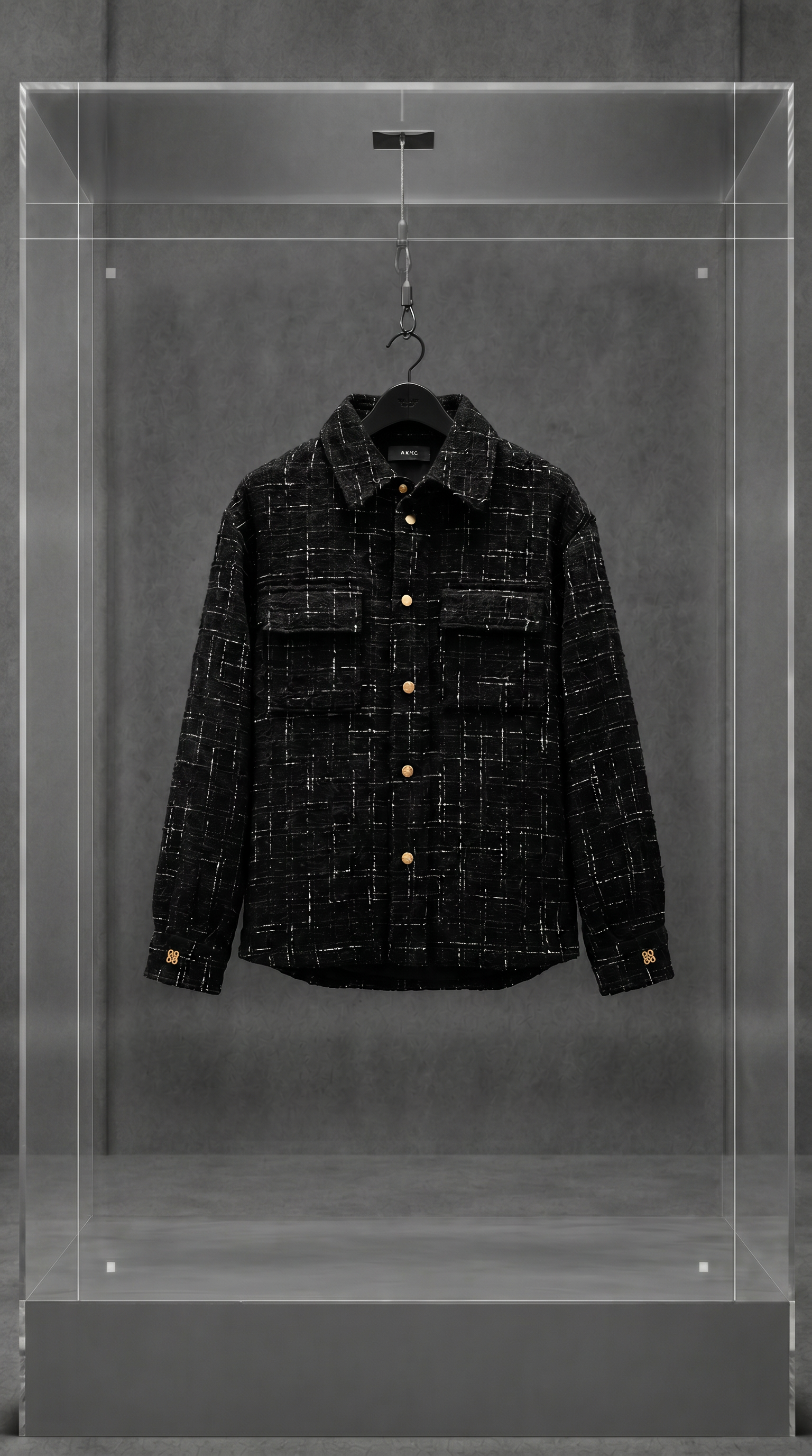 Camisa Overshirt AMIRI Fleck Tweed Padded