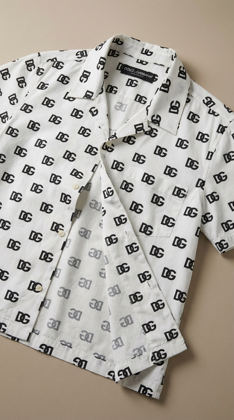 Camisa Dolce & Gabbana Logo Mania / DG Monogram
