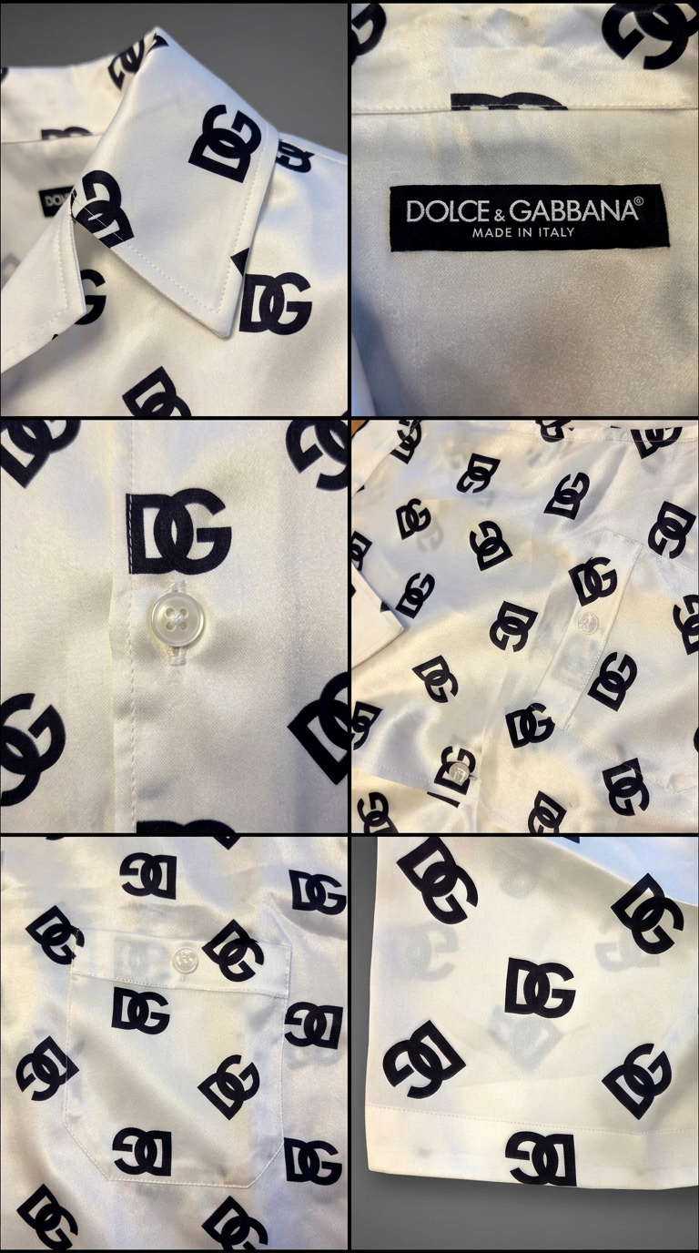 Camisa Dolce & Gabbana Logo Mania / DG Monogram