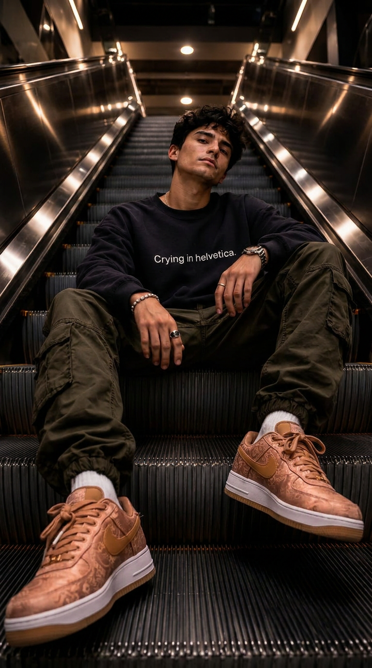 Nike Air Force 1 Low Premium × CLOT “Rose Gold Silk”