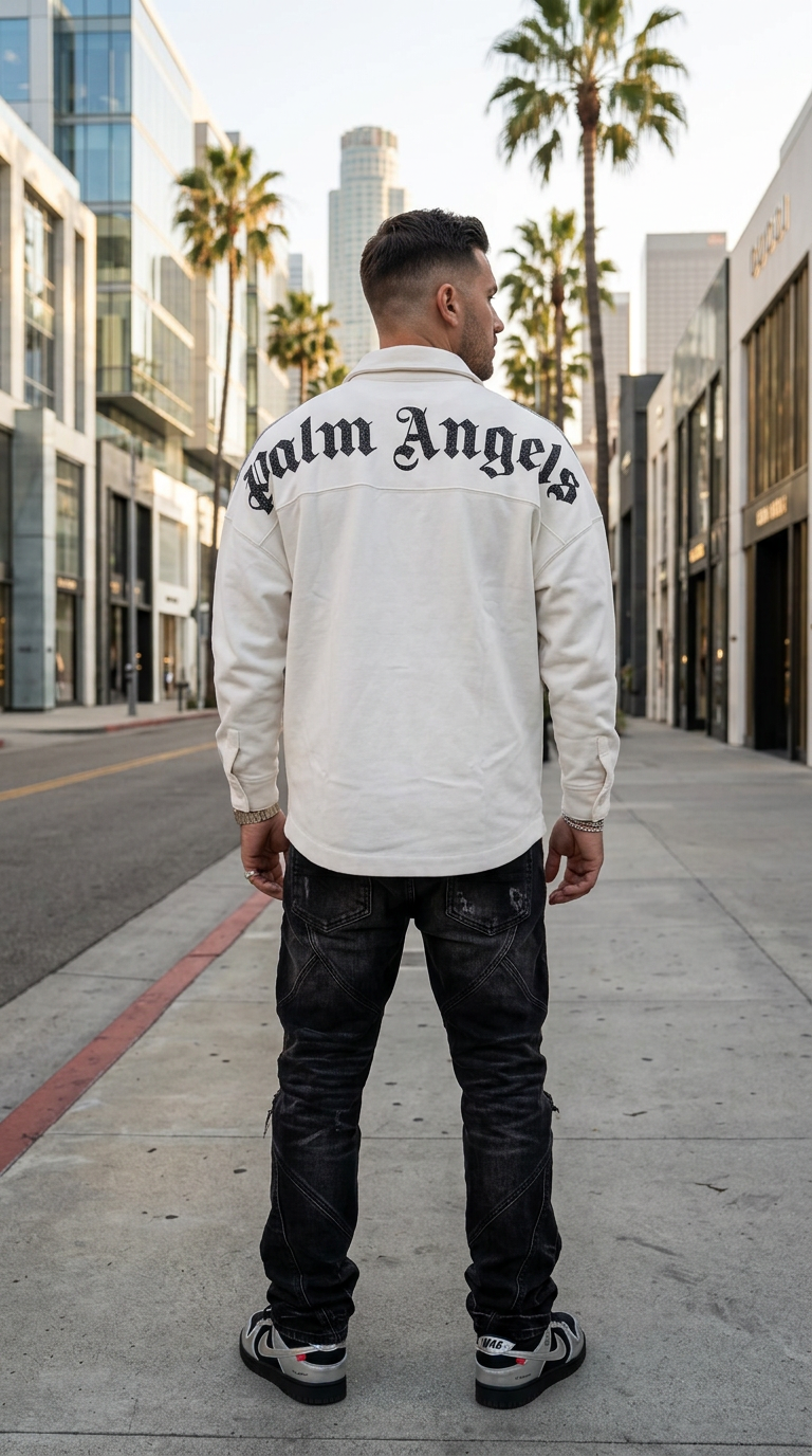 Camisa Overshirt Palm Angels Xadrez FW21