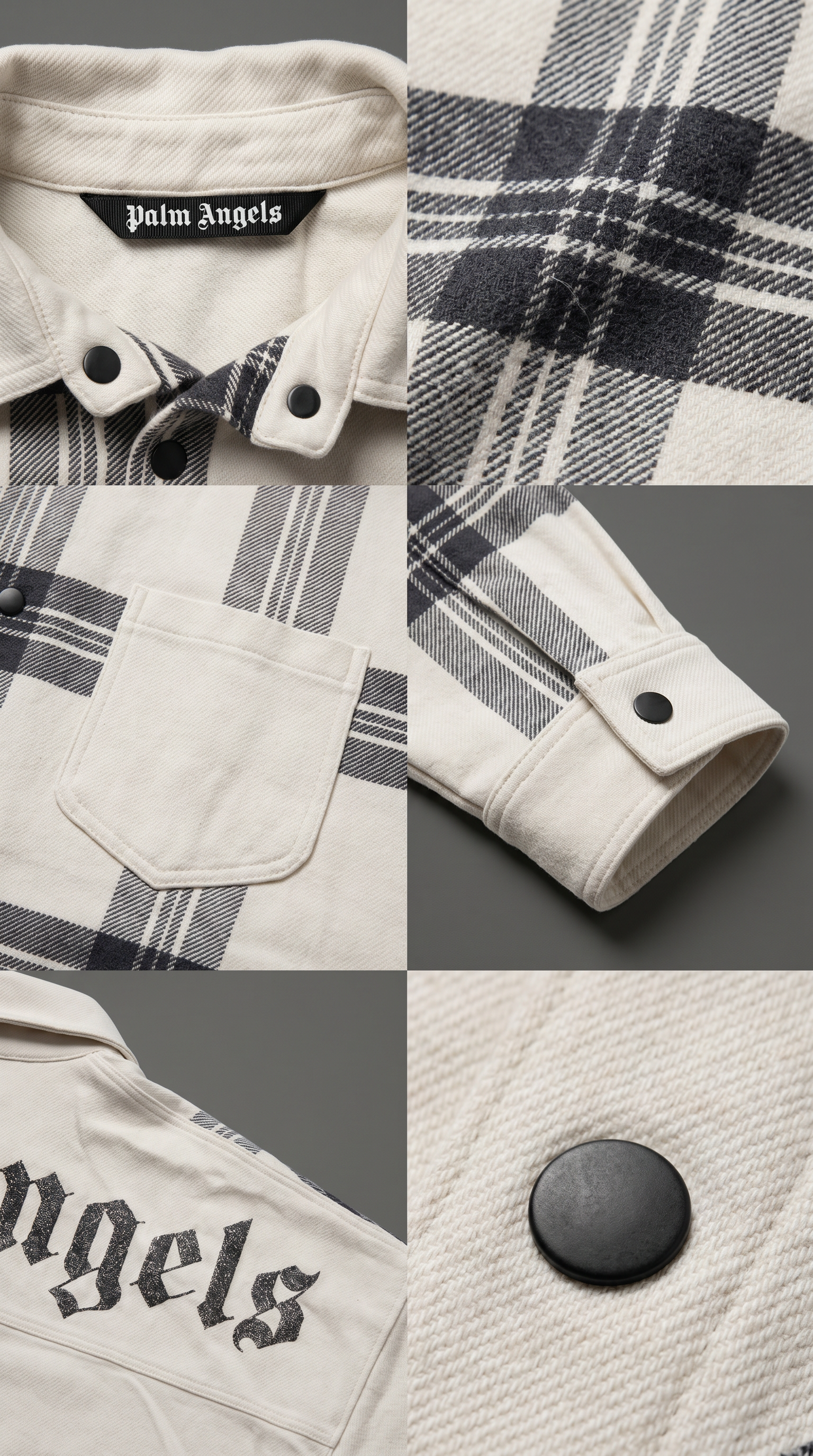 Camisa Overshirt Palm Angels Xadrez FW21