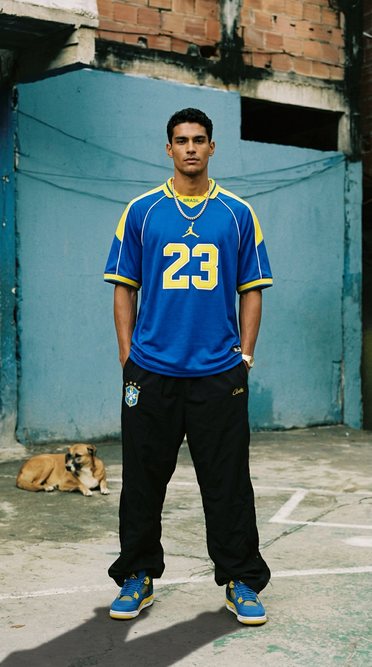 Cris Guedes, cofundador da FURIA, vestindo a camisa Air Jordan Brasil 23