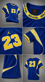 Detalhes da camisa Air Jordan Brasil 23: gola BRASIL, Jumpman e número