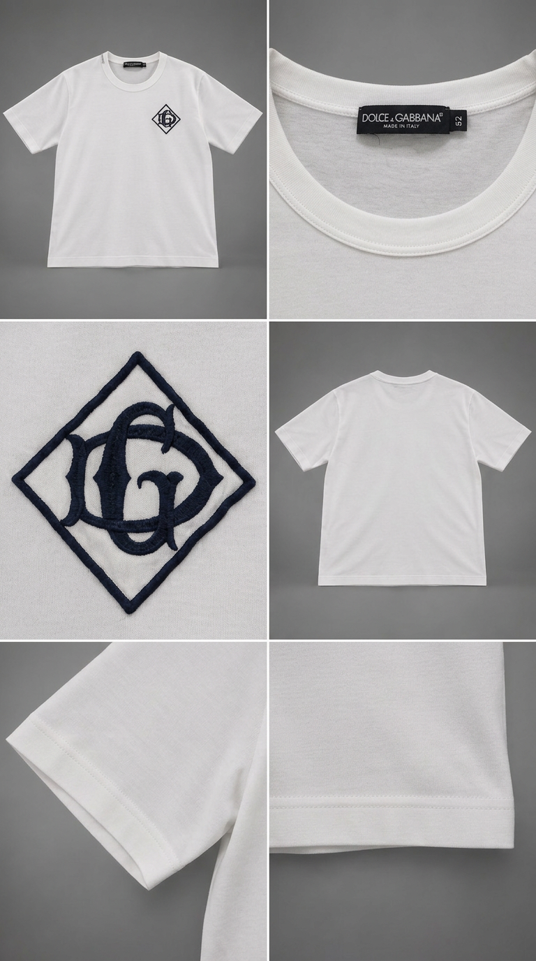 DOLCE & GABBANA Tee com patch DG