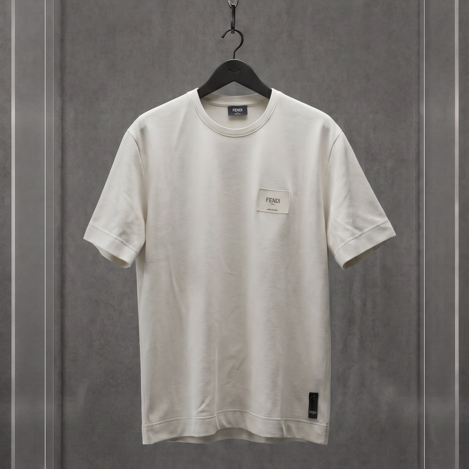FENDI ROMA' Logo Patch Tee