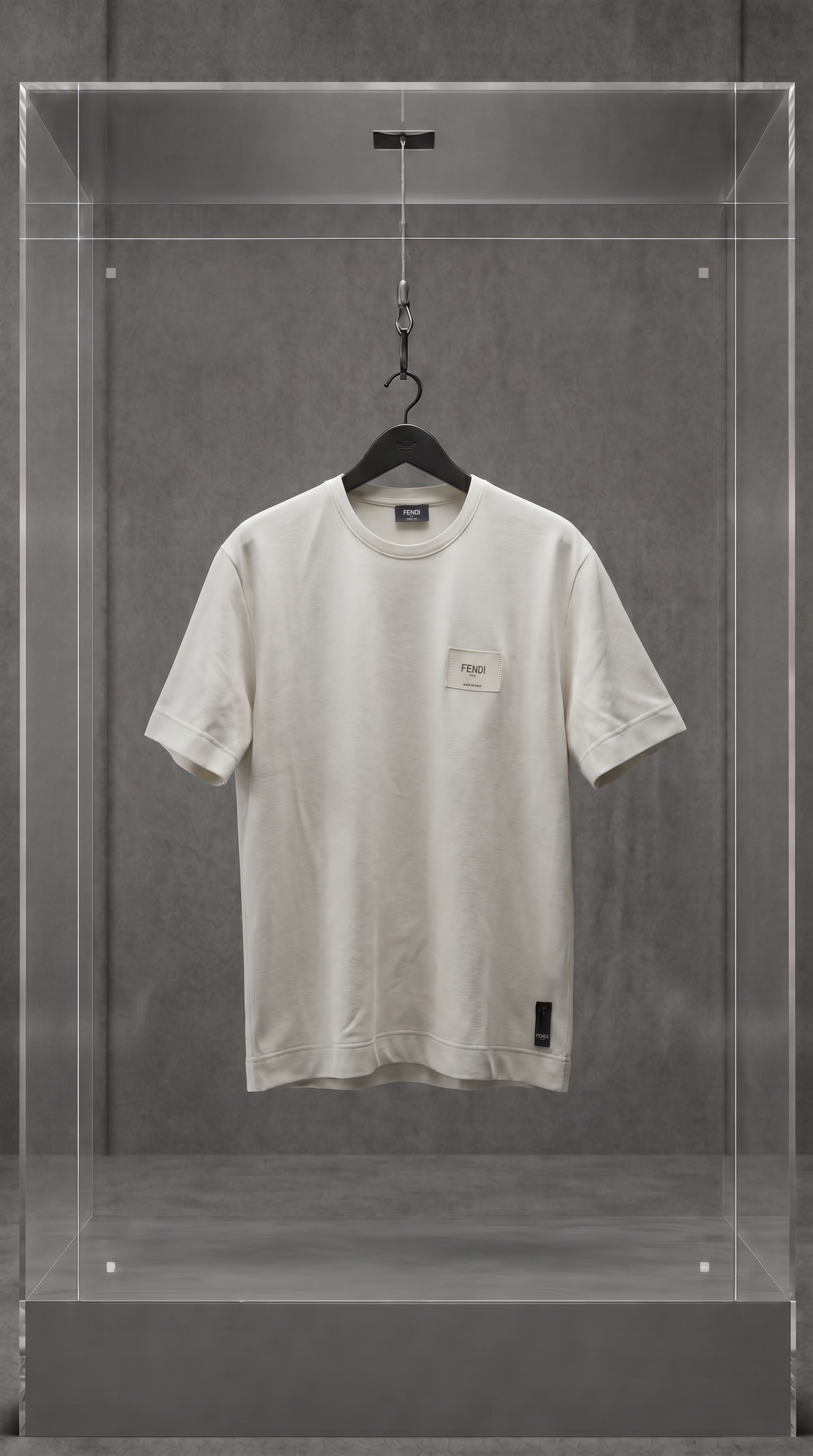 FENDI ROMA' Logo Patch Tee