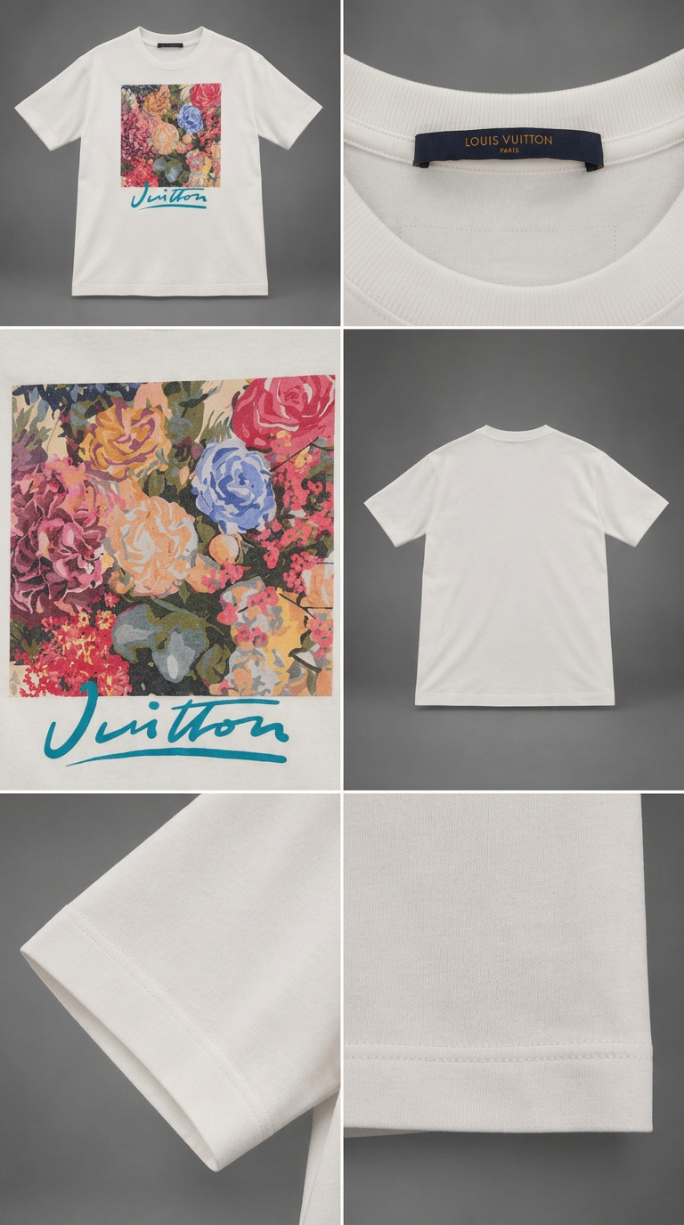 Floral / 'Vuitton' Signature Tee