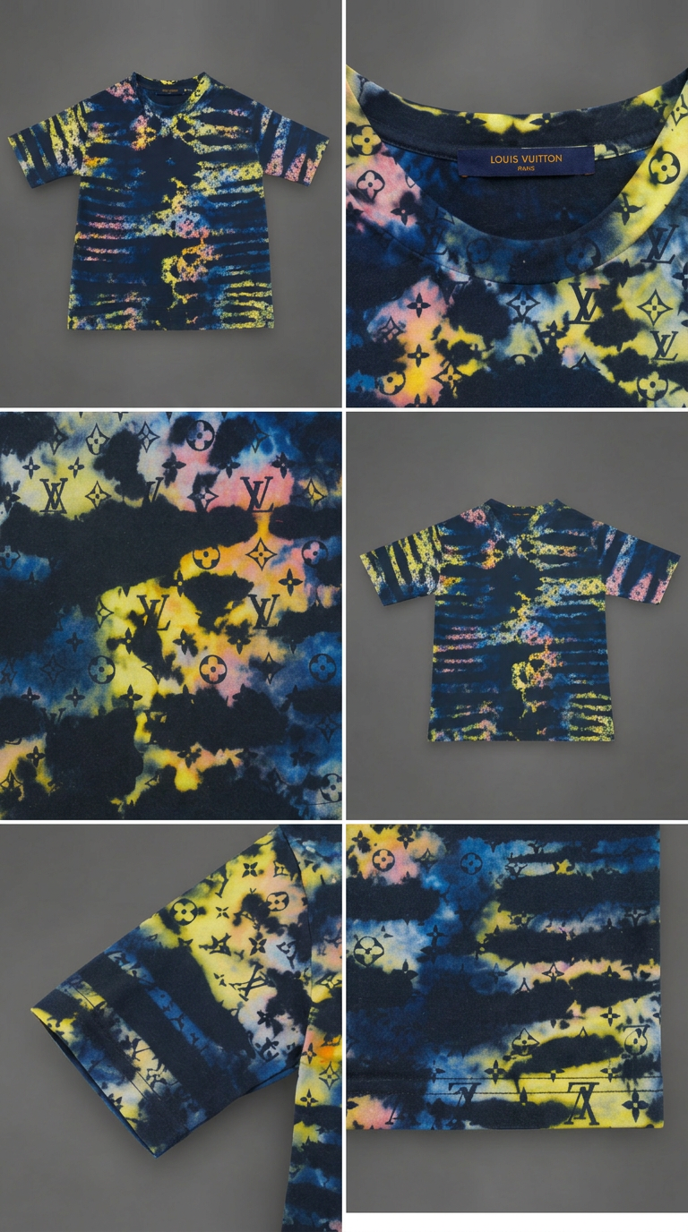 LOUIS VUITTON Monogram Tie & Dye Tee — Virgil Abloh