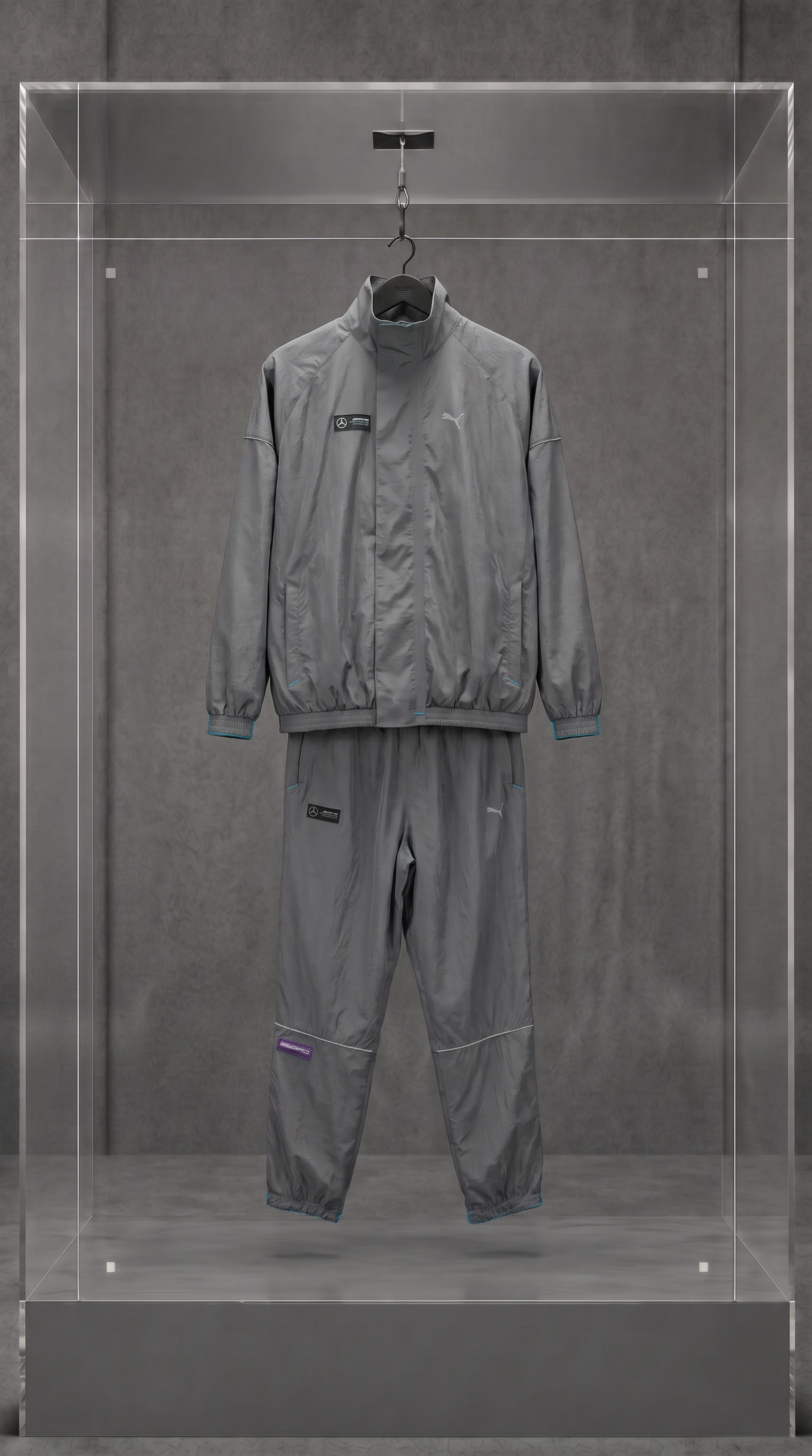 PUMA × MERCEDES-AMG PETRONAS Silver Arrows — conjunto (jaqueta + calça) · 2020