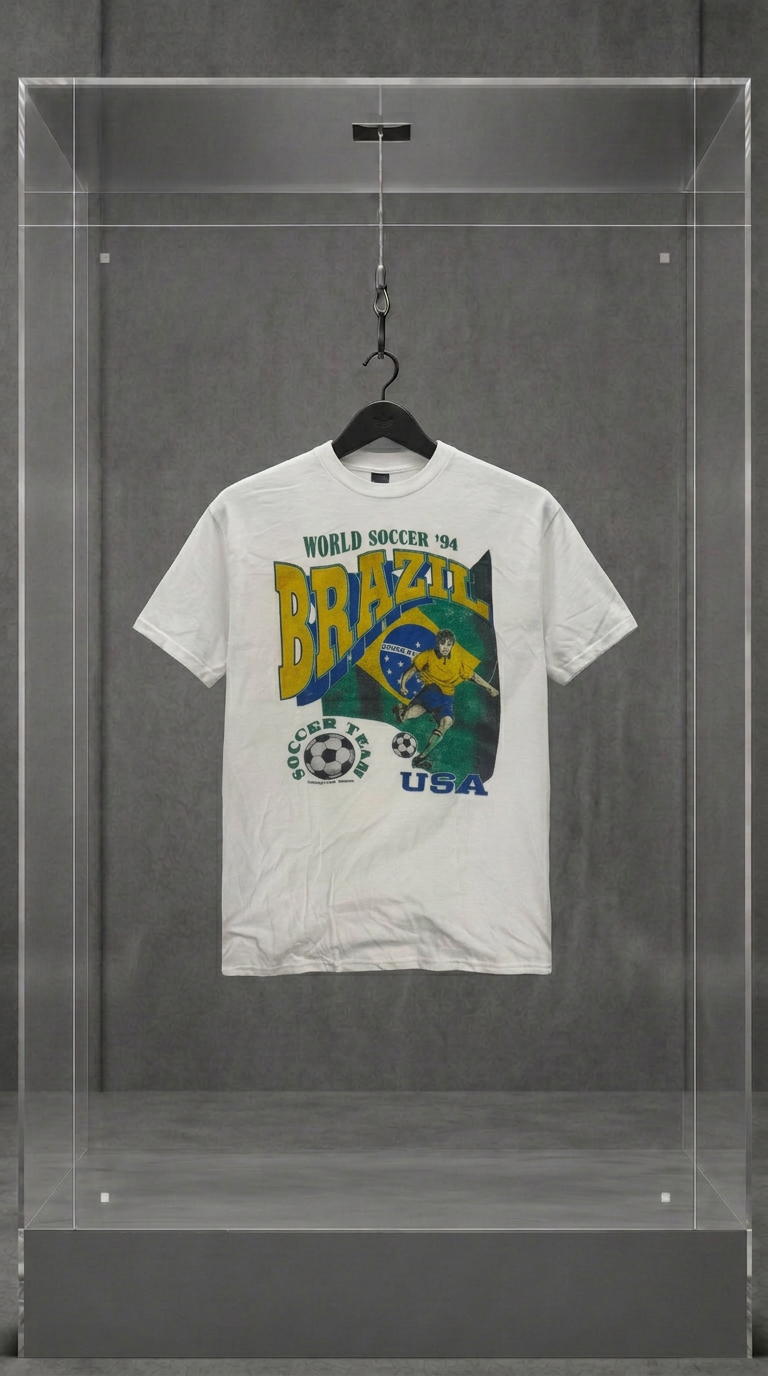 World Soccer '94 Brazil — tee (reprint Gildan)