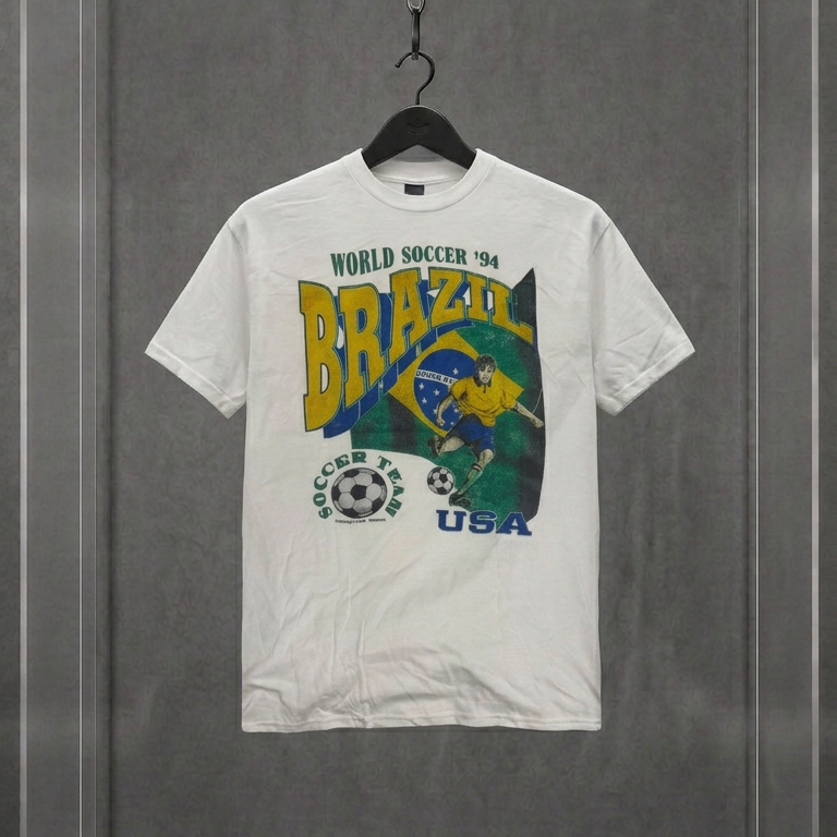 World Soccer '94 Brazil — tee (reprint Gildan)