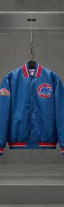 STARTER CHICAGO CUBS AUTHENTIC DIAMOND COLLECTION SATIN JACKET