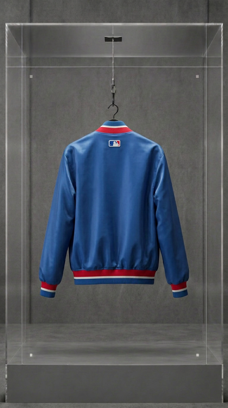 STARTER CHICAGO CUBS AUTHENTIC DIAMOND COLLECTION SATIN JACKET