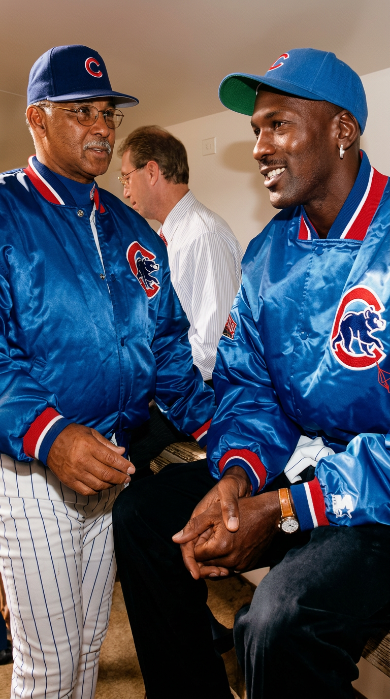 STARTER CHICAGO CUBS AUTHENTIC DIAMOND COLLECTION SATIN JACKET