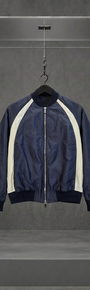 DIOR × AIR JORDAN Air Dior Bomber — NAVY