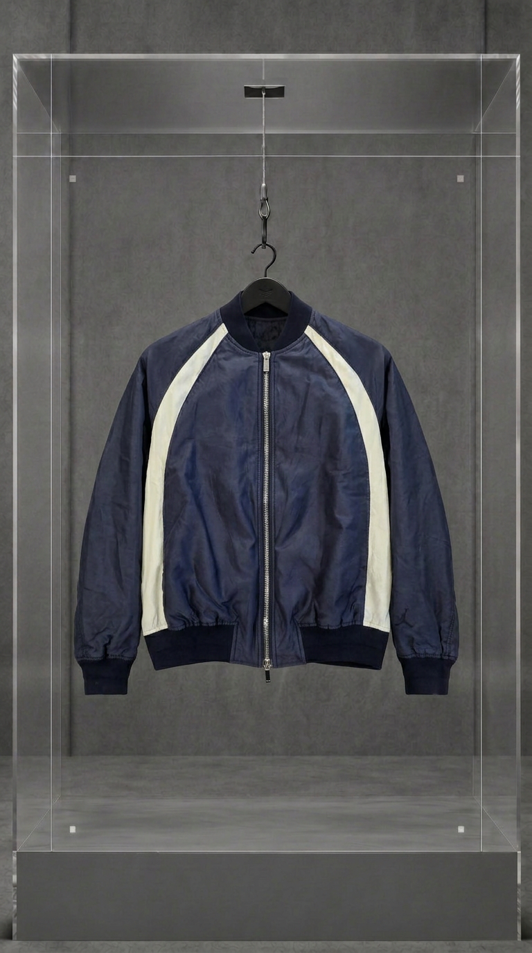 DIOR × AIR JORDAN Air Dior Bomber — NAVY