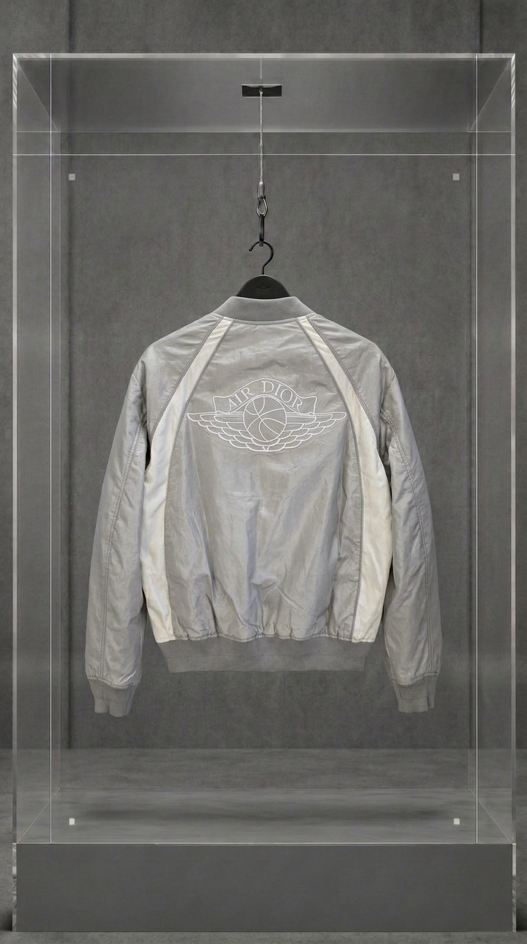 DIOR × AIR JORDAN Air Dior Bomber — GREY